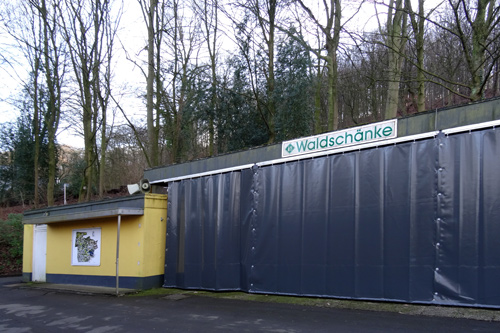 Ehemalige Waldschänke am 9. Januar 2016 im Wuppertaler Zoo