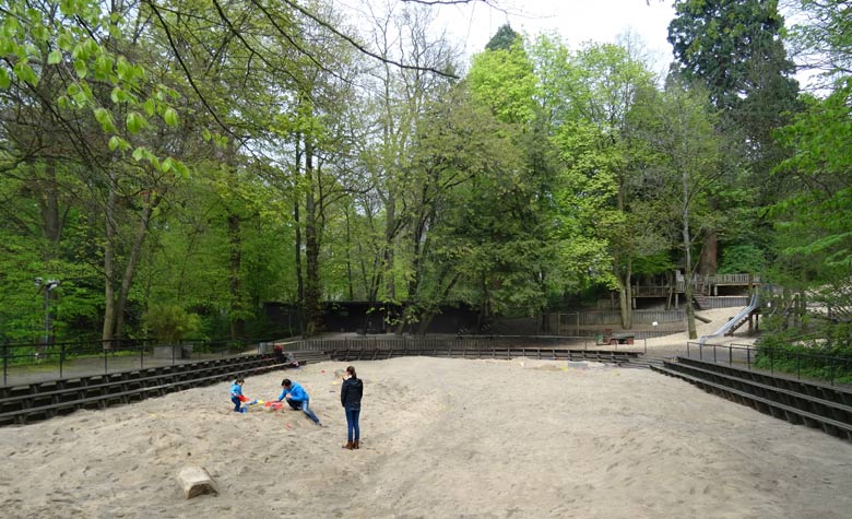 Die neue "WupperDüne" am 28. April 2017 am Kinderspielplatz im Grünen Zoo Wuppertal