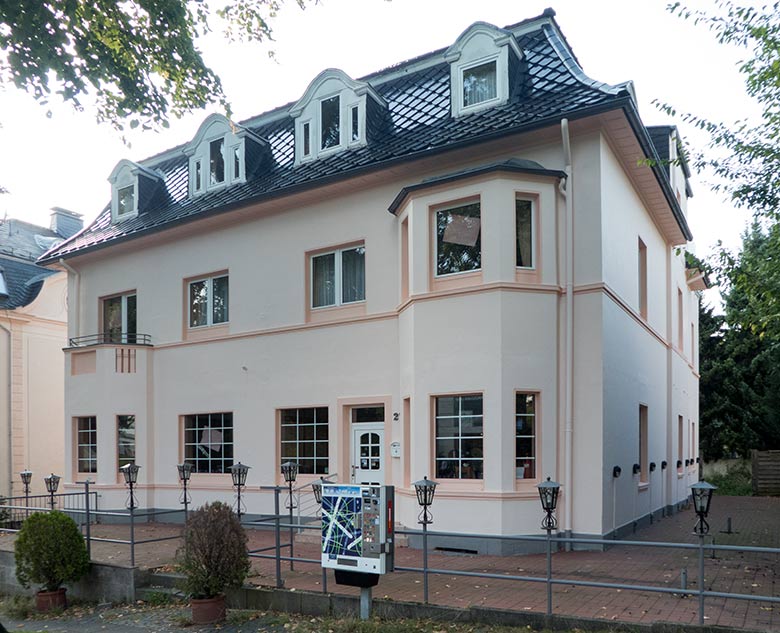 Hotel am Zoo am 3. September 2017 an der Hubertusallee gegenüber dem Eingang zum Wuppertaler Zoo