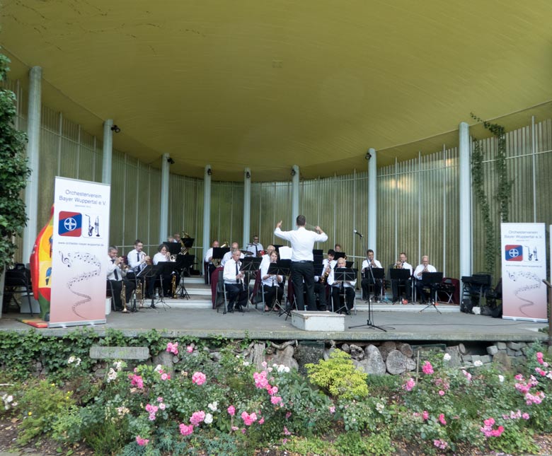 Orchesterverein Bayer Wuppertal e.V. am 14. Juli 2018 in der Konzertmuschel im Grünen Zoo Wuppertal