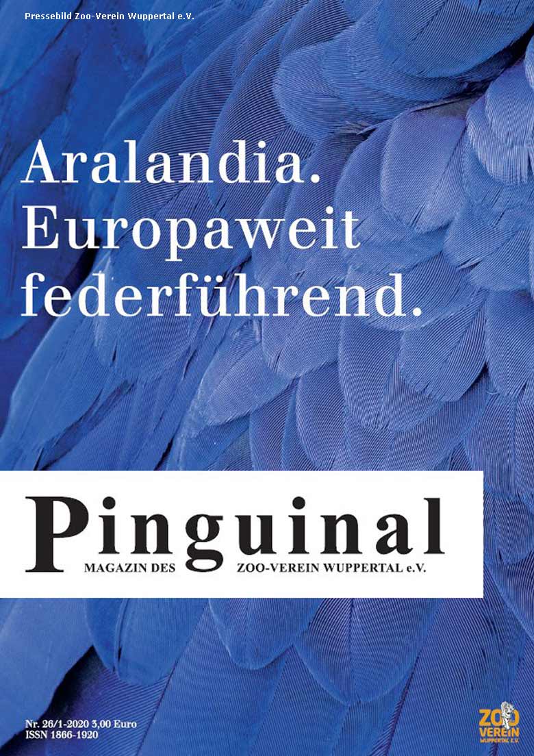 Titel-Seite Pinguinal Magazin des Zoo-Verein Wuppertal e.V. Nr. 26 / 1-2020 (Pressebild Zoo-Verein Wuppertal e.V.)