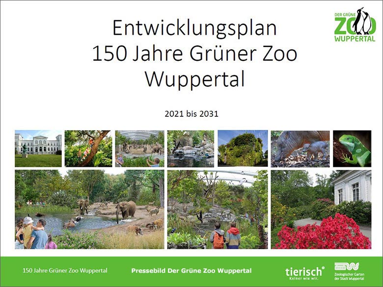 Entwicklungsplan 150 Jahre Grüner Zoo Wuppertal 2021 bis 2031 (Pressebild Der Grüne Zoo Wuppertal)