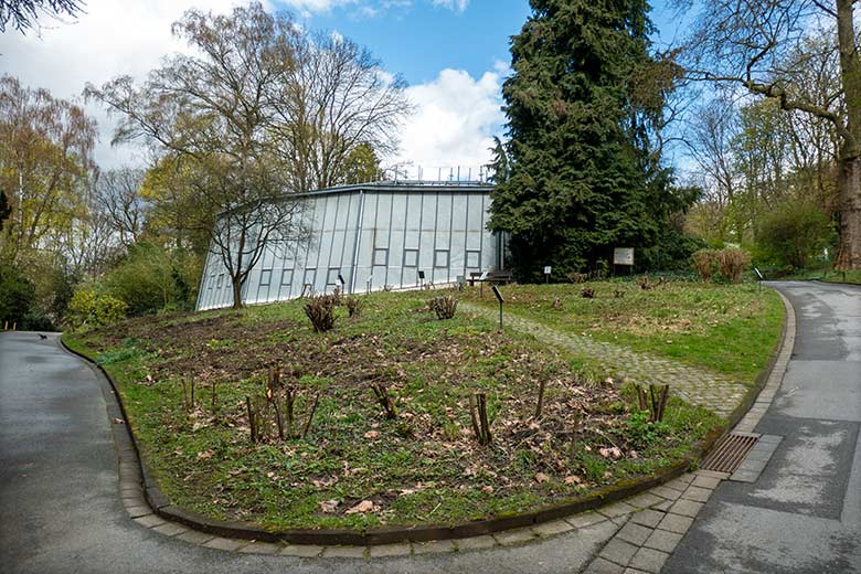 Insektengarten unterhalb der Freiflughalle am 28. März 2024 im Grünen Zoo Wuppertal