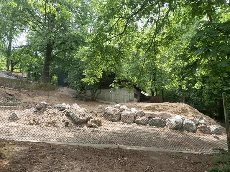 Umgestaltung der bisherigen Takin-Anlage am 17. Juni 2020 im Grünen Zoo Wuppertal
