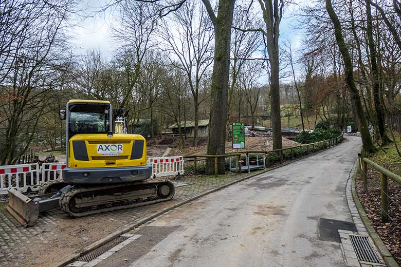 Information zur Erweiterung der Takinanlage und Bau eines Naturspielplatzes am 11. Februar 2022 an der ehemaligen Anlage der Kiangs im Zoo Wuppertal