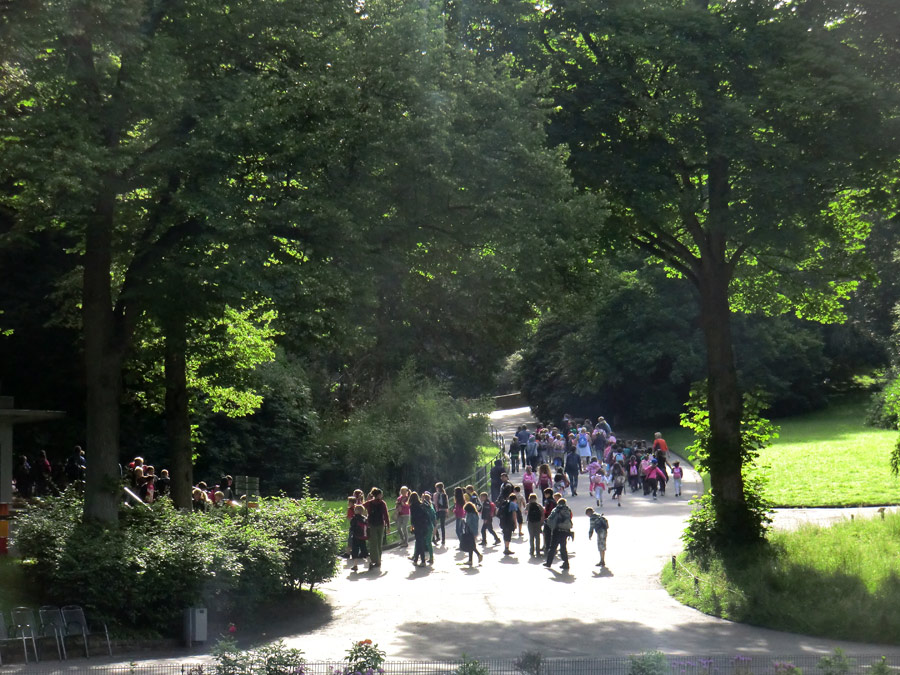 Besuchergruppen am 2. Juli 2012 im Zoologischen Garten Wuppertal