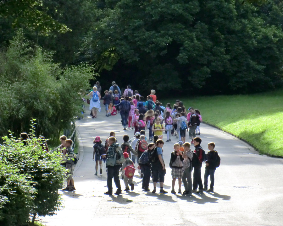 Besuchergruppen am 2. Juli 2012 im Wuppertaler Zoo