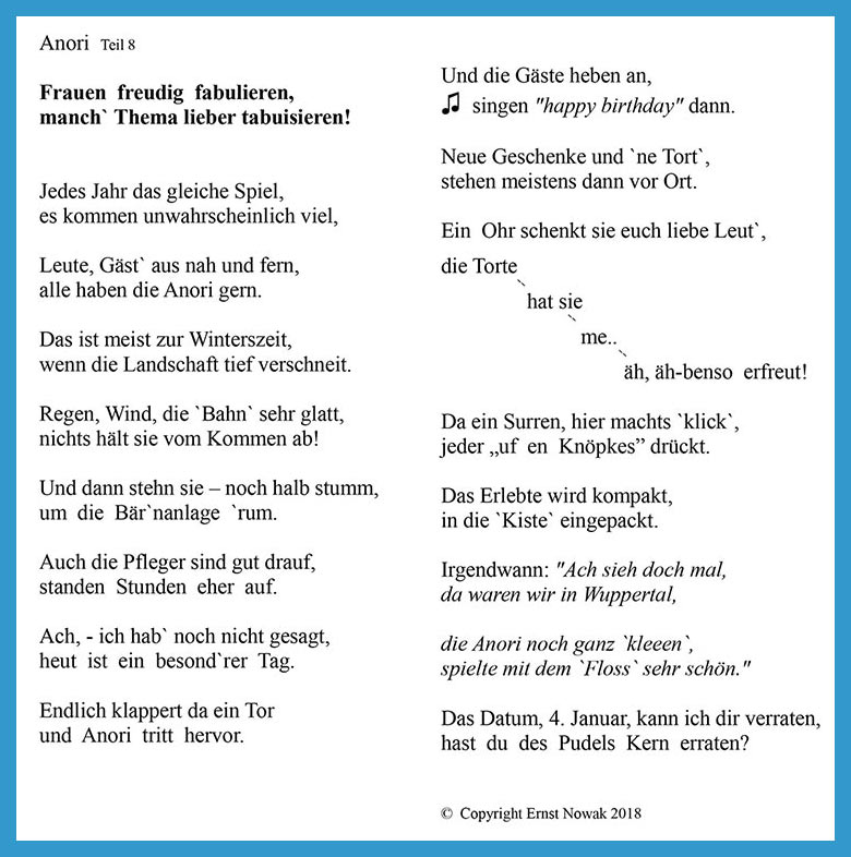 Eisbärin Anori - Text von Ernst Nowak