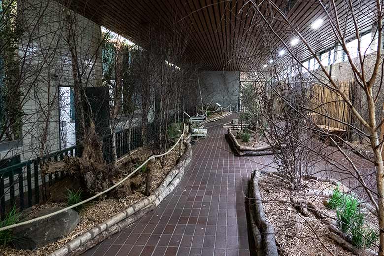 Gesperrter Bereich für die Asiatischen Goldkatzen am 8. November 2022 im Großkatzen-Haus im Zoologischen Garten Wuppertal