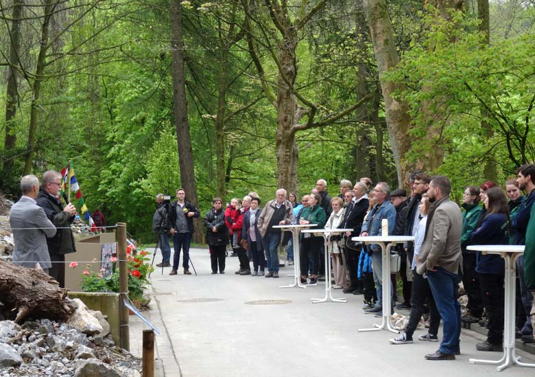 Eröffnung der neuen Schneeleoparden-Anlage am 5. Mai 2017 im Grünen Zoo Wuppertal