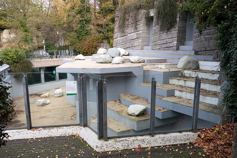 Ehemalige Eisbären-Anlage am 29. Oktober 2022 im Wuppertaler Zoo