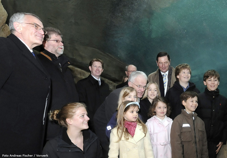 Offizielle Eröffnung der neuen Pinguin-Anlage im Zoo Wuppertal am 23. März 2009 (Foto Andreas Fischer / Vorwerk)