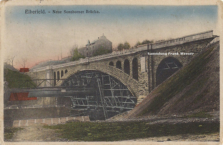 Die Neue Sonnborner Brücke im Bau (Sammlung Frank Werner)