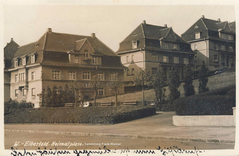 Die Siedlung Heimatplan in Wuppertal-Elberfeld auf einer Postkarte von 1931 (Sammlung Frank Werner)