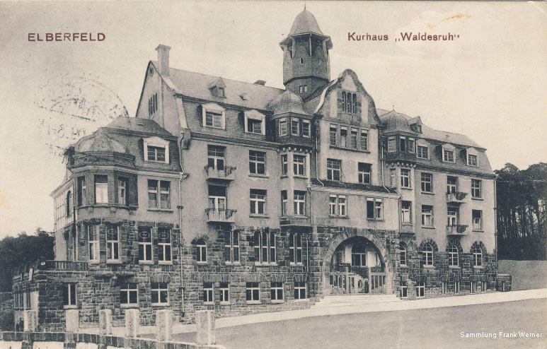 Kurhaus Waldesruh auf einer Postkarte von 1909 (Sammlung Frank Werner)