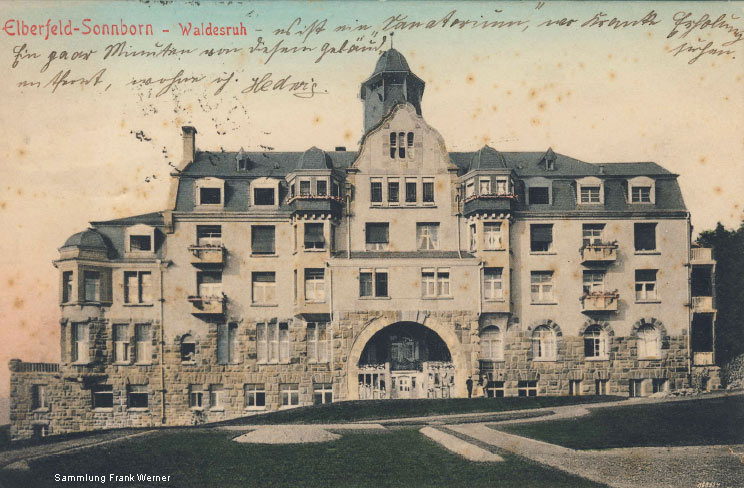 Kurhaus Waldesruh auf einer Postkarte von 1913 (Sammlung Frank Werner)