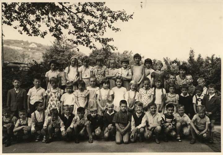Einschulung an der Schule Donarstraße im Jahr 1963